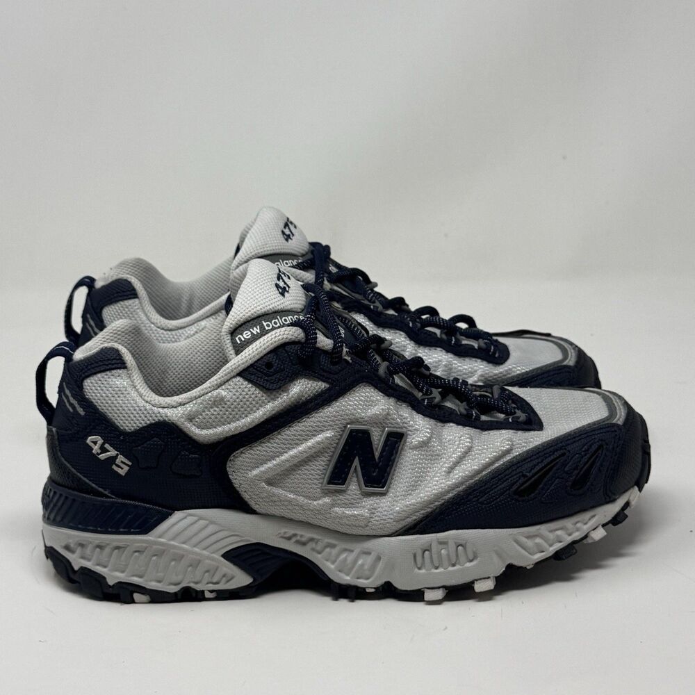 New Balance 475 All Terrain Shoes Mens 9 4E Wide Gray Blue Trail Running USA